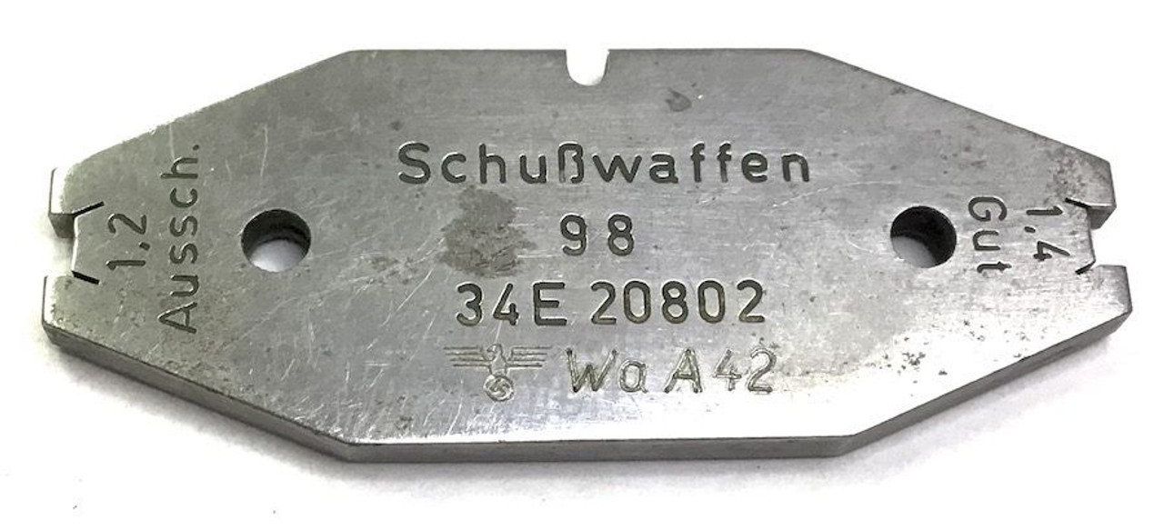 Rare, Original "Work Bench" Luger Gauge - WW2 Mauser Factory - 1