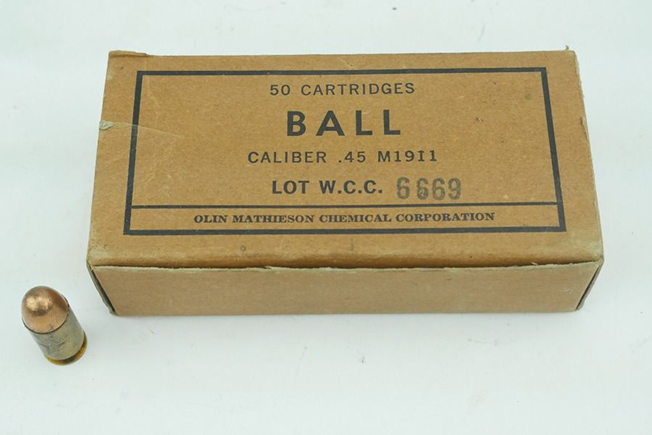 1964 Olin .45ACP Ammo