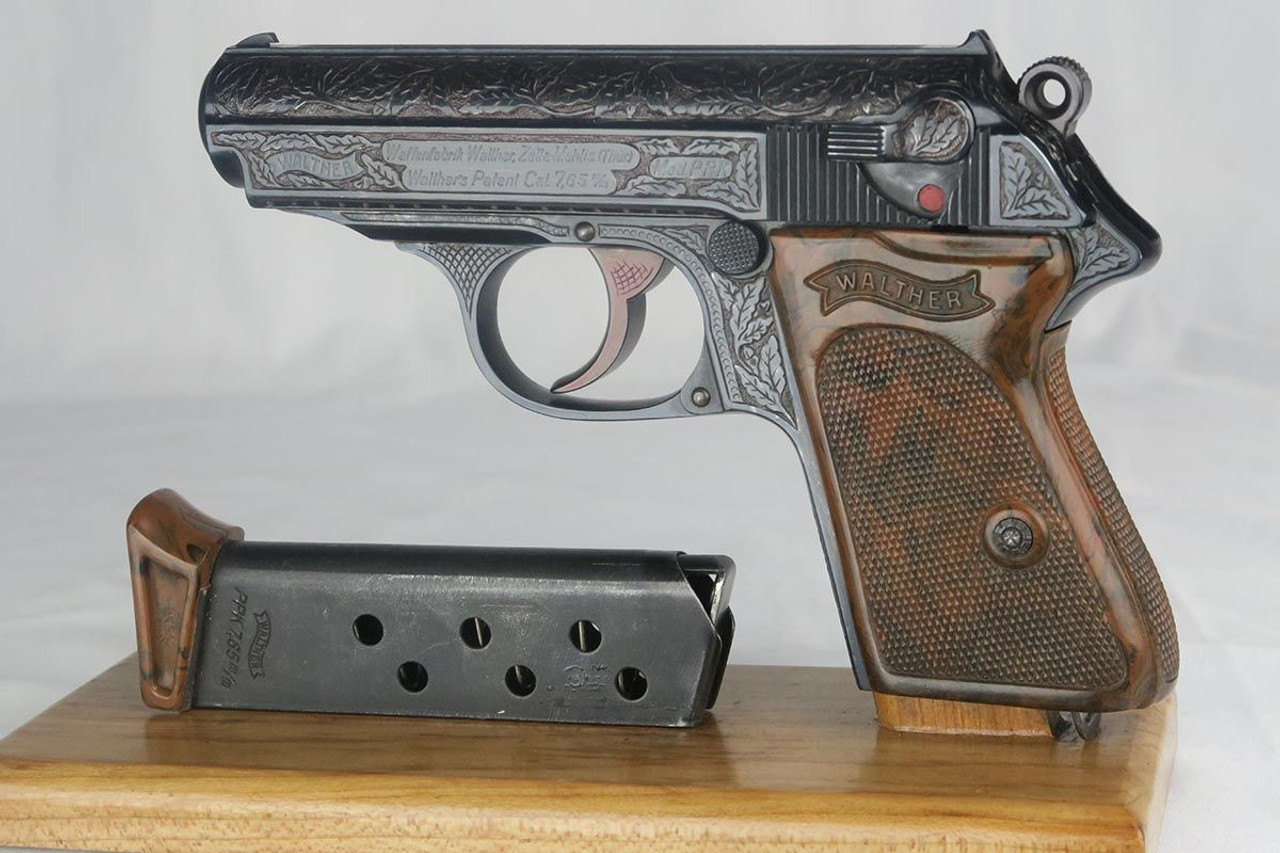 Beautifully Engraved Walther PPK in case - 1