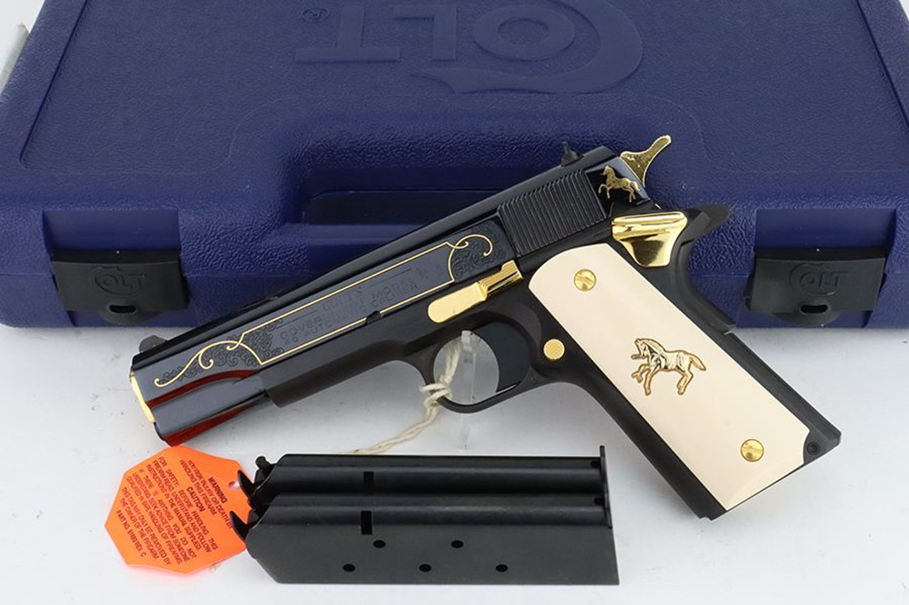 ANIB Colt Government Model 1911 - Engraved, Gold Inlay - 1