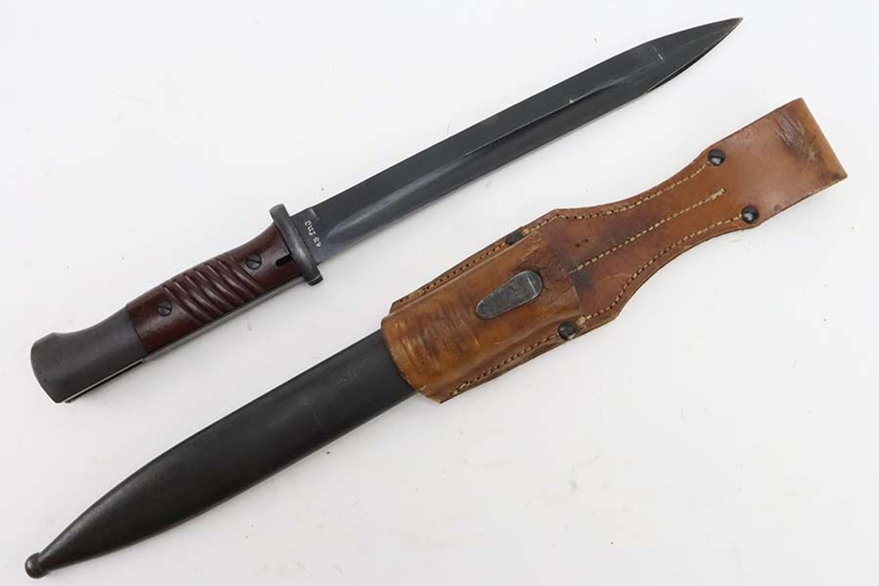 Minty 1943 K98 Bayonet - Matching Scabbard With Frog - 1