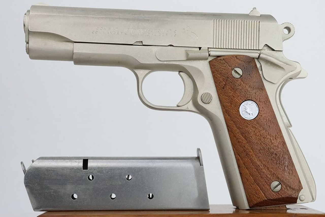 Colt Combat Commander - Satin Nickel Finish - 1