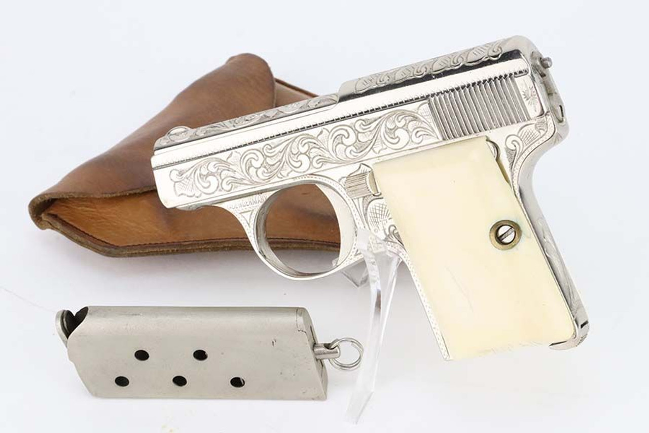 Nickeled, Engraved Walther Model 9 Rig - 1