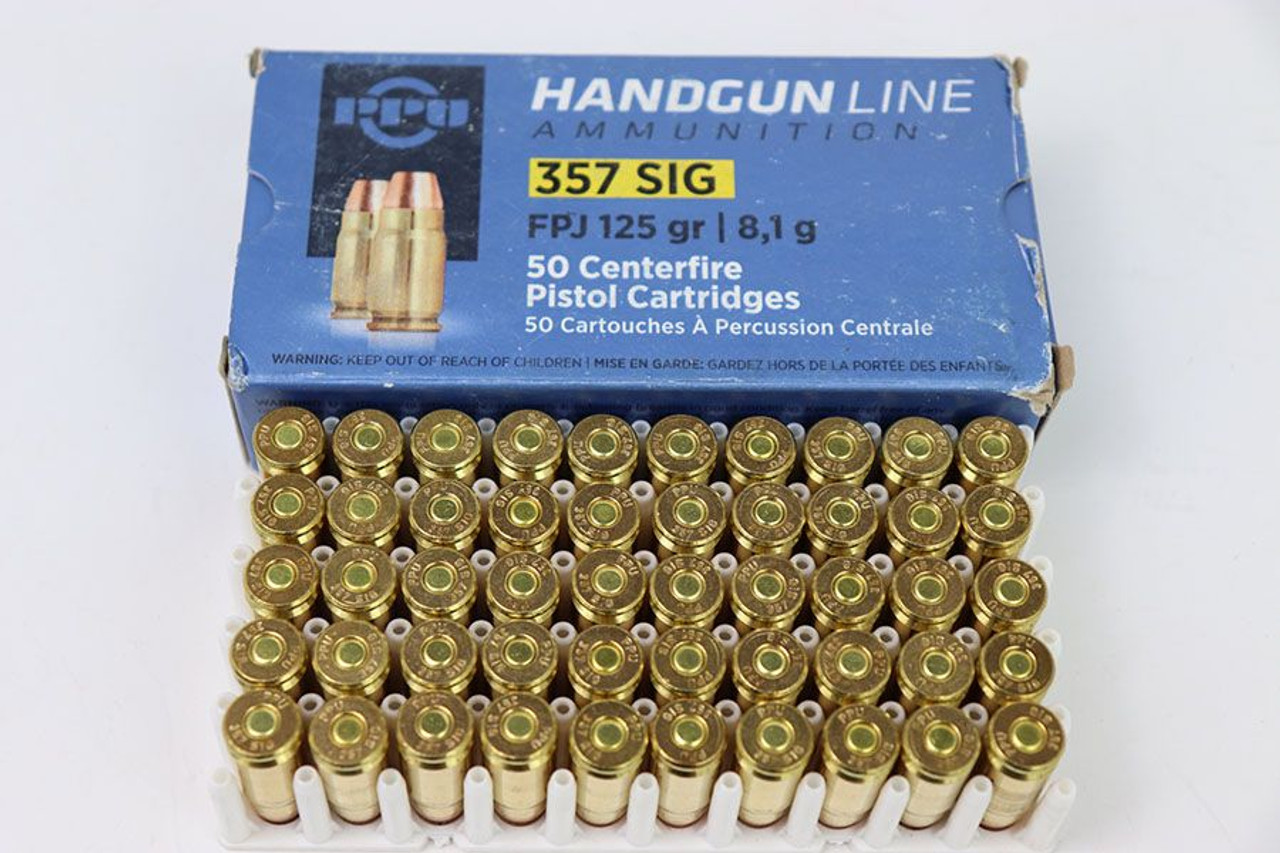 50 Rounds - PPU .357 SIG Ammo - 1