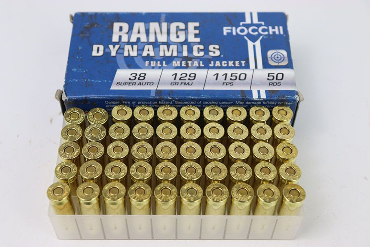 50 Rounds - Fiocchi Range Dynamics 38 Super Auto - 1