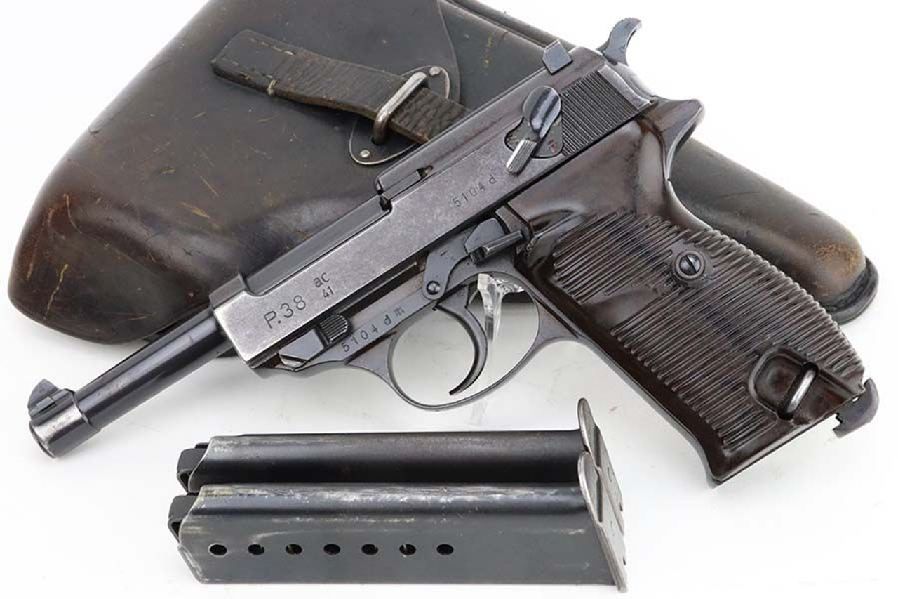 AC 41 Walther P.38 Rig - Two Matching Magazines - 1