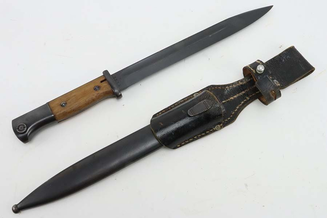 Minty 1937 K98 Bayonet - Matching Scabbard With Frog - 1