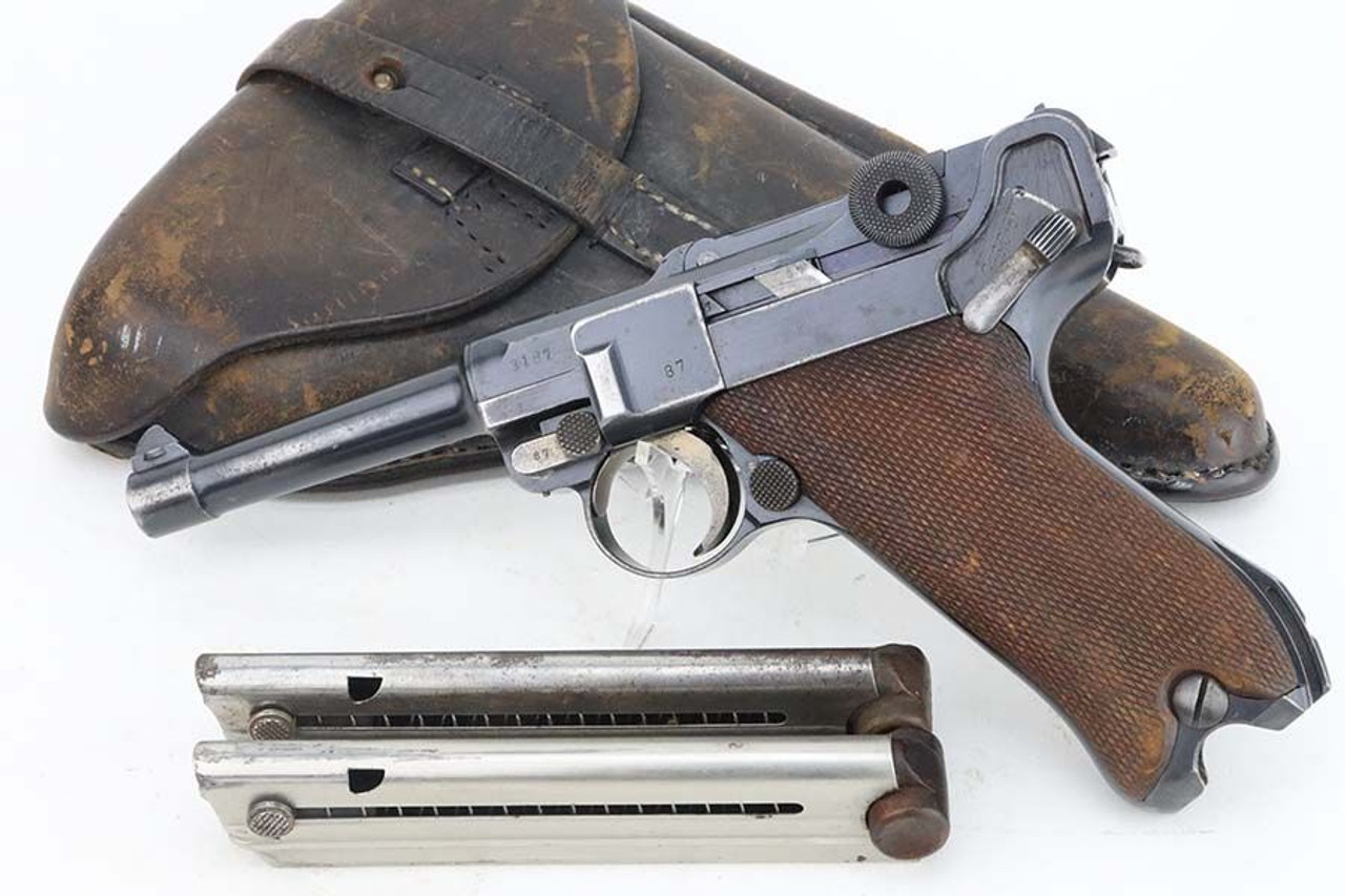 Nice DWM P.08 Luger w/ Police Rig - 1917 mfg - 1
