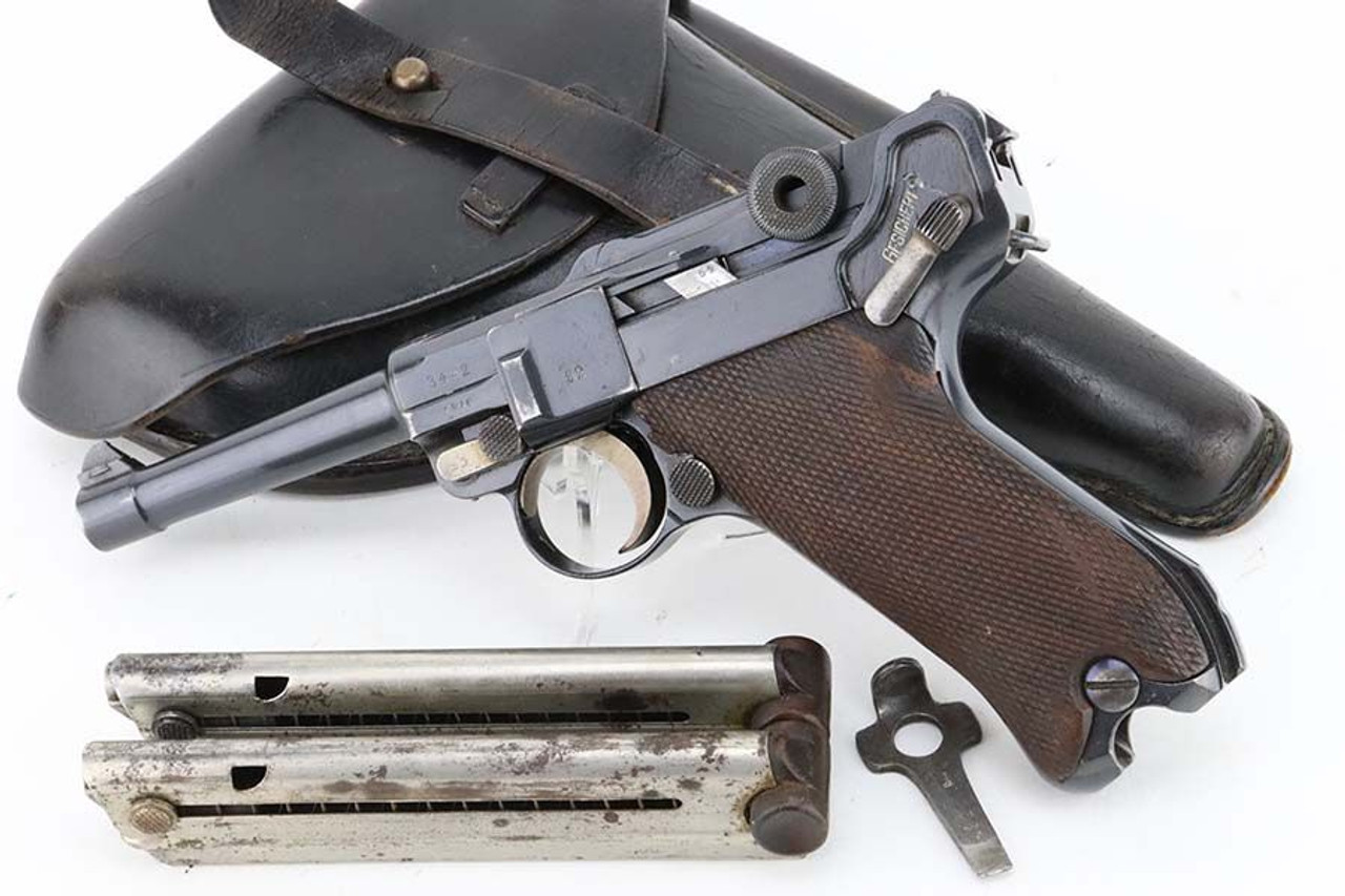 DWM Police Reworked Luger Rig - Matching Magazine, Holster, and Tool - 1