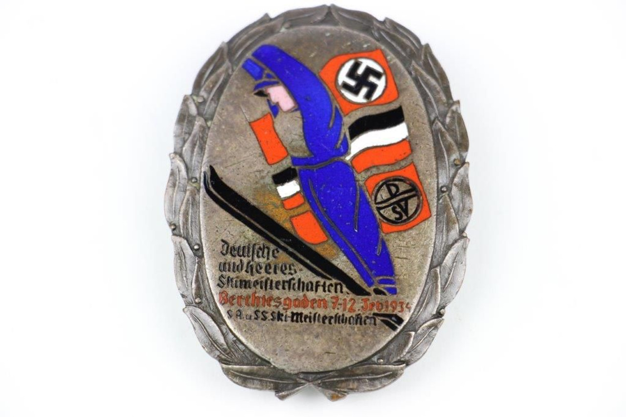 1934 SS / SA Ski Competition Badge - 1