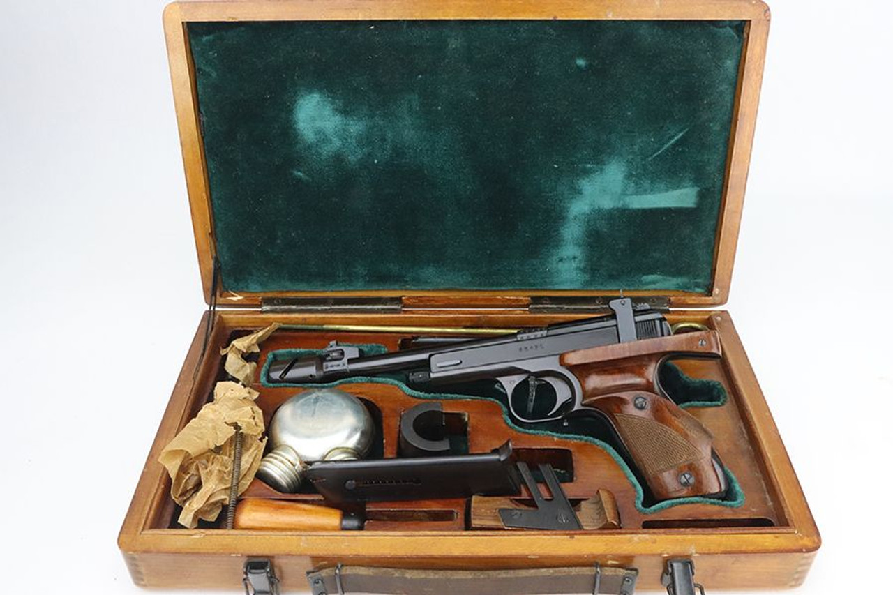 Cased Soviet Margolin Semi-Automatic Olympic Target Pistol - 1