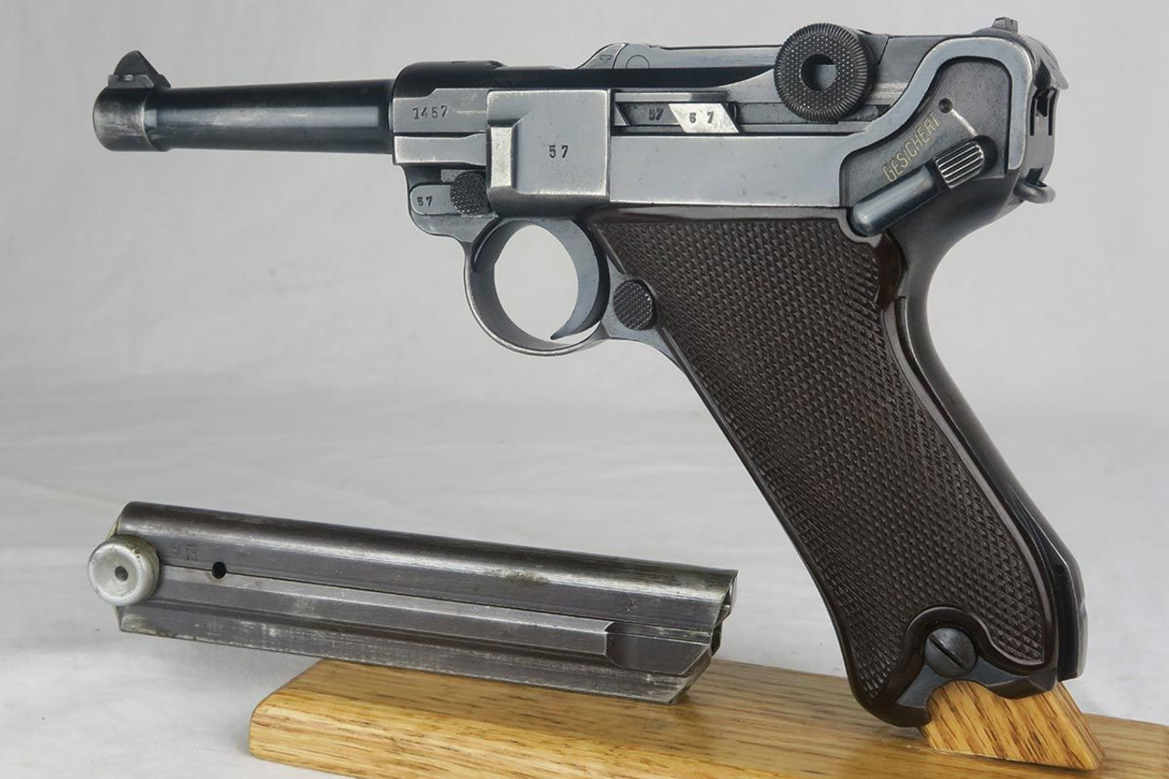 1940 Mauser Luger with HK grips and Capture Document - 1