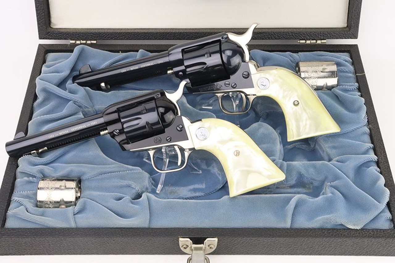 Cased Colt SAA & Frontier Scout Revolvers - Nevada Centennial Presentation - 1