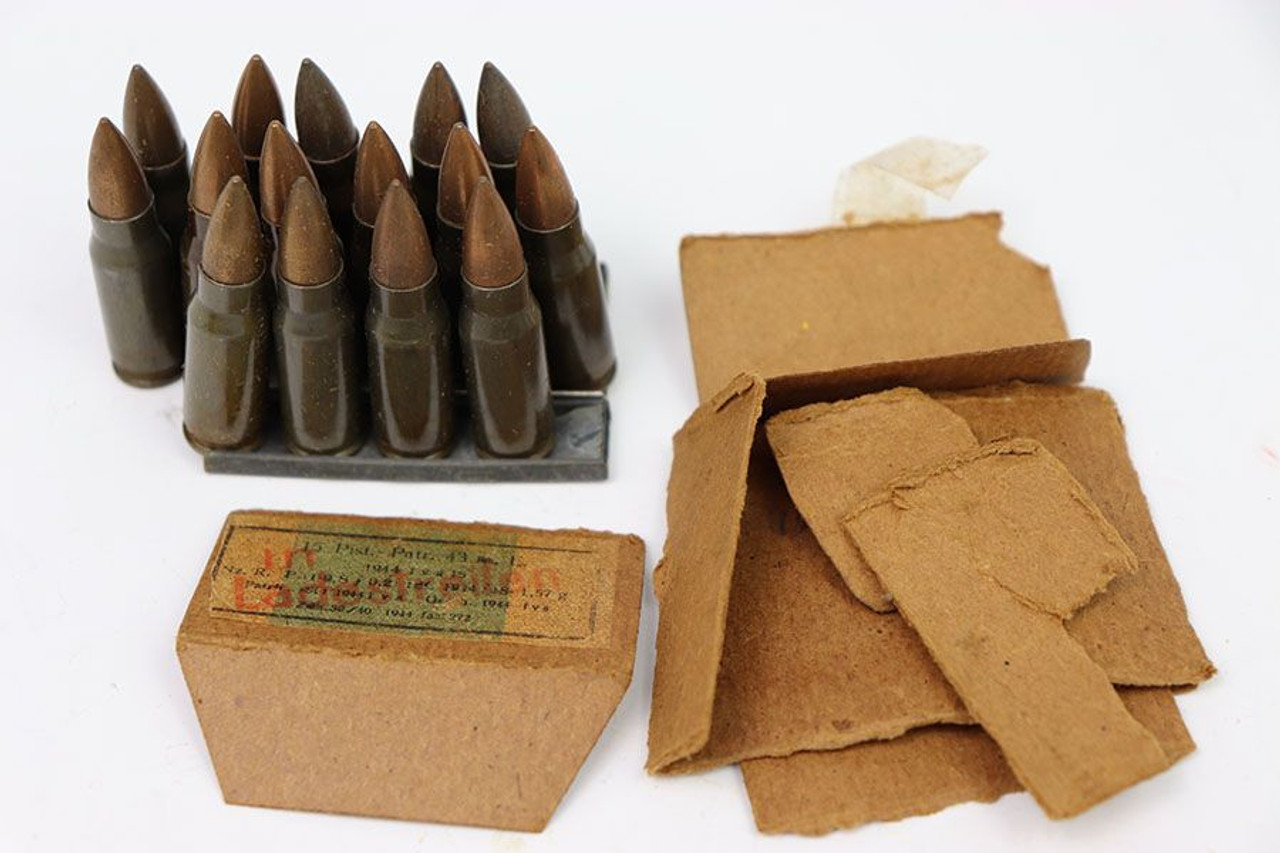 RARE STG/MP 44 Ammo - 7.92?ó33mm Kurz -15 Rounds - 1