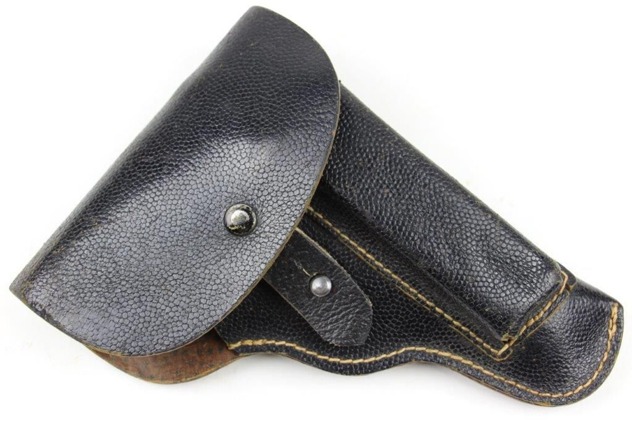 1943 CZ-27 Holster: Pigskin Leather - 1