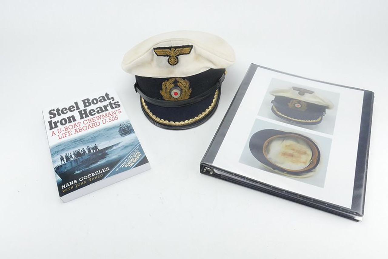 Rare, Documented Kriegsmarine Visor From Captain Of U-Boat 505 - 1