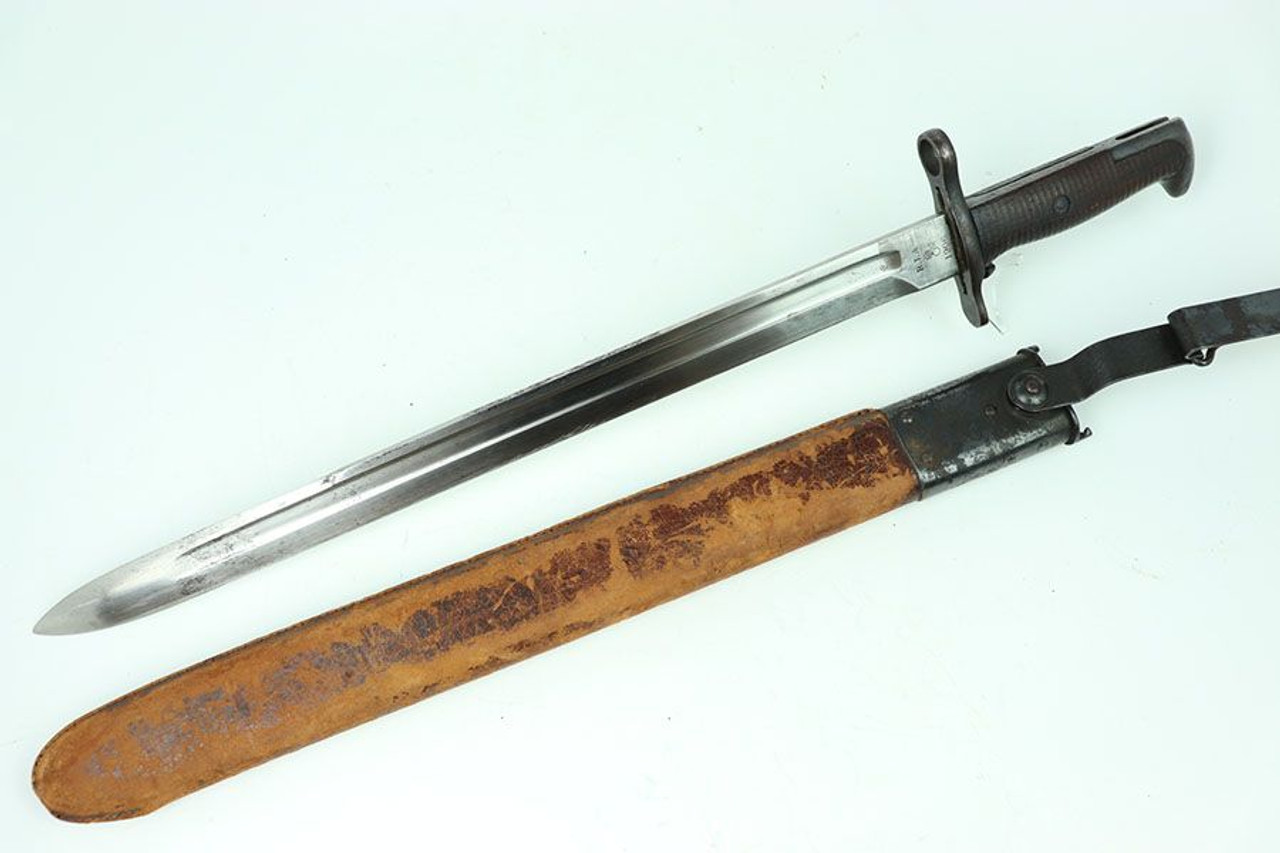 RARE - US R.I.A. M1905 Bayonet with Scabbard - S.A. First Year Production - 1