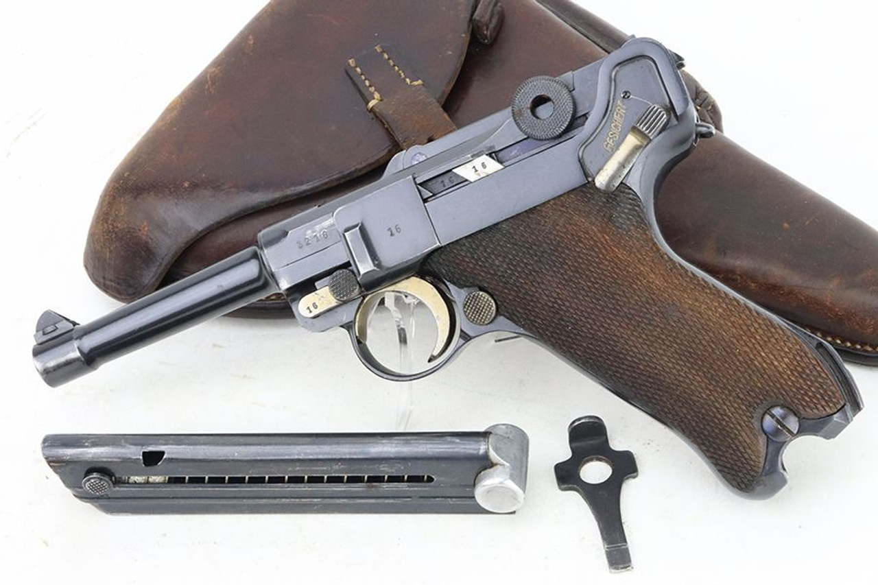 Excellent 1936 Mauser Luger Rig - Matching Magazine - 1