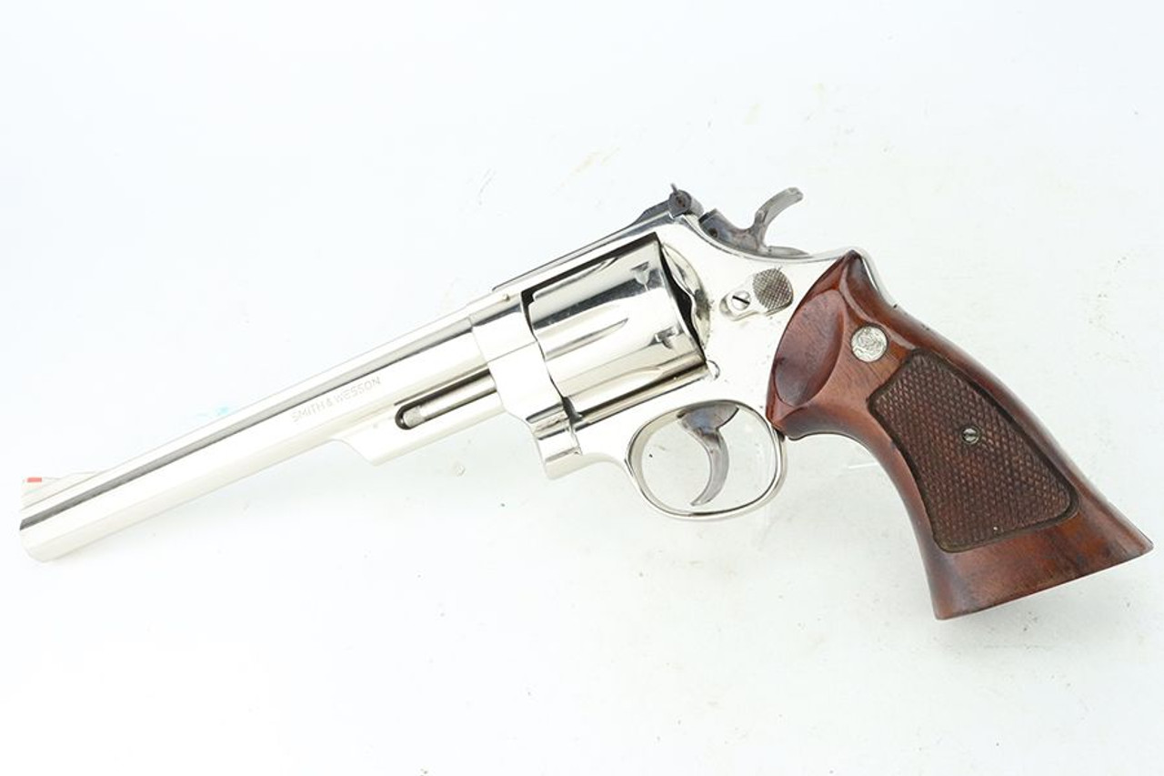 Nickel 8 3/8" Smith & Wesson 57 Revolver - .41 Magnum - 1