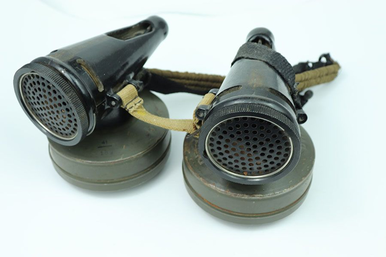 RARE WW2 German Pferdegasmaske 41 (Horse Gas Mask 1941) Complete with filters - 1