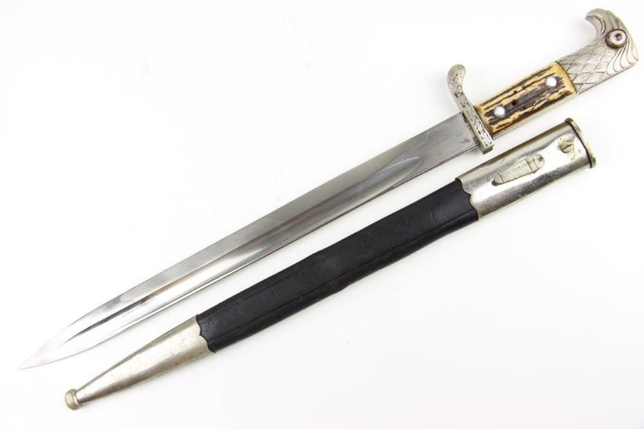 Nazi Police Long Dress Bayonet - Matching Scabbard - 1