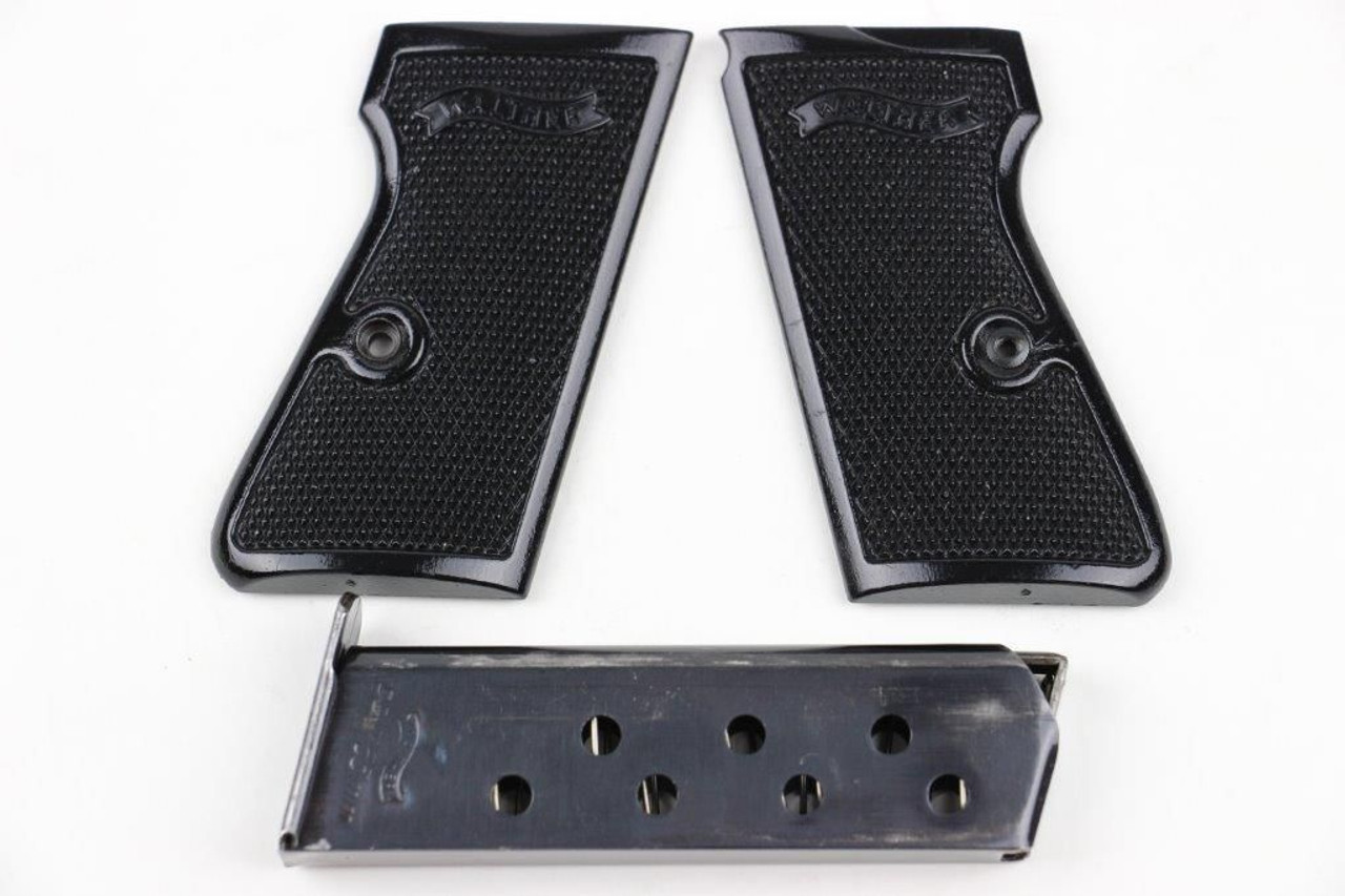 Post WW2 Walther PP Magazine and Grips - 1