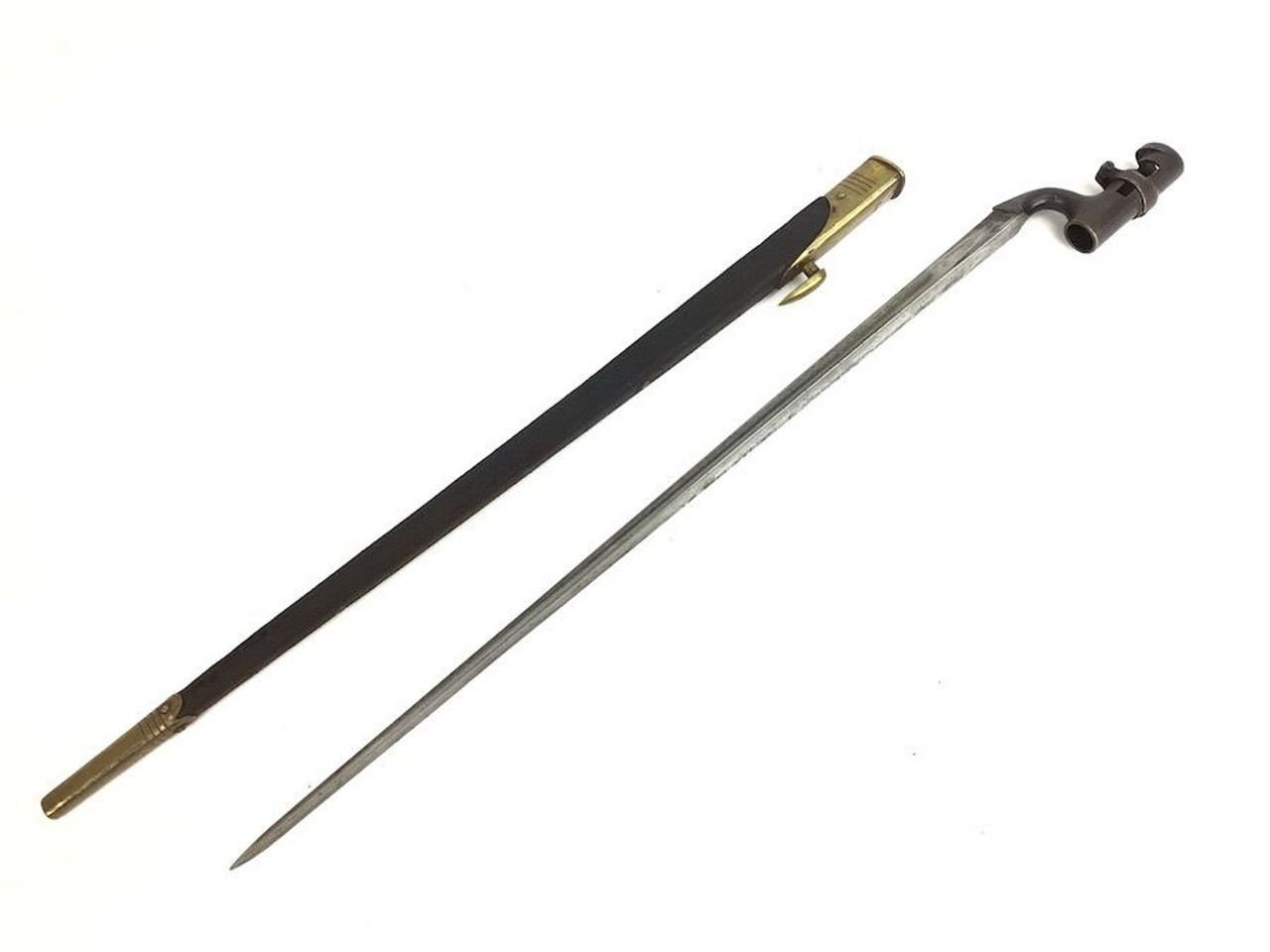 British Martini-Henry 1876 Spike Bayonet And Scabbard - 1