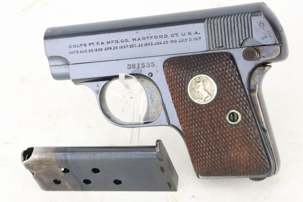 Excellent Colt Model 1908 Hammerless - 1930 mfg - 1