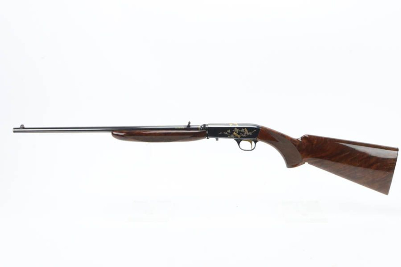 Gorgeous Gold Engraved Browning SA-22 - Angelo Bee Custom - 1