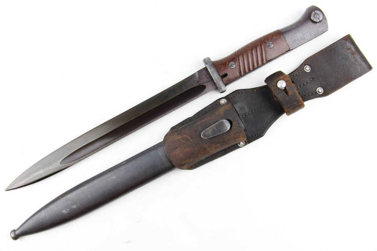 1943 K98 Bayonet with Matching Scabbard & Frog - 1