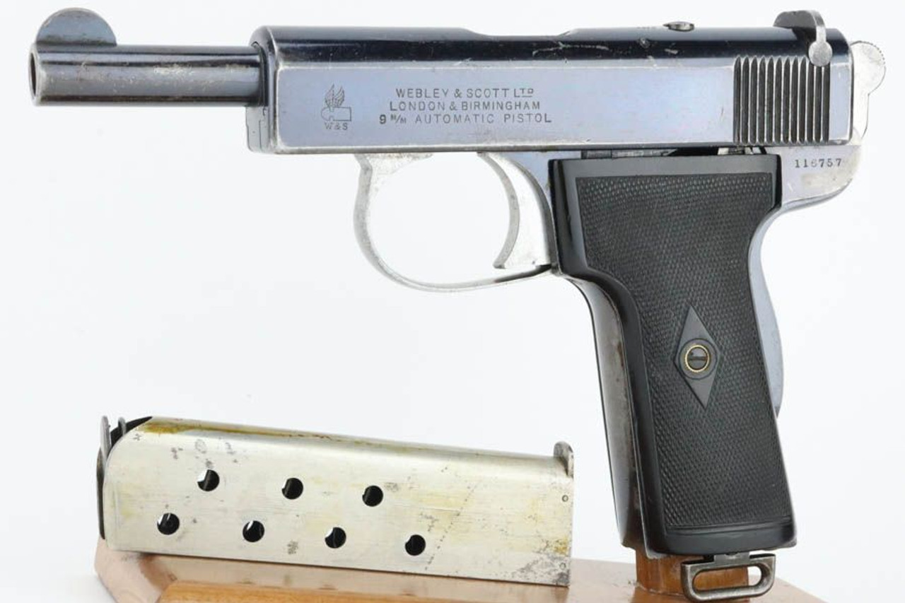 Rare Webley & Scott Model 1909 - 9mm - 1