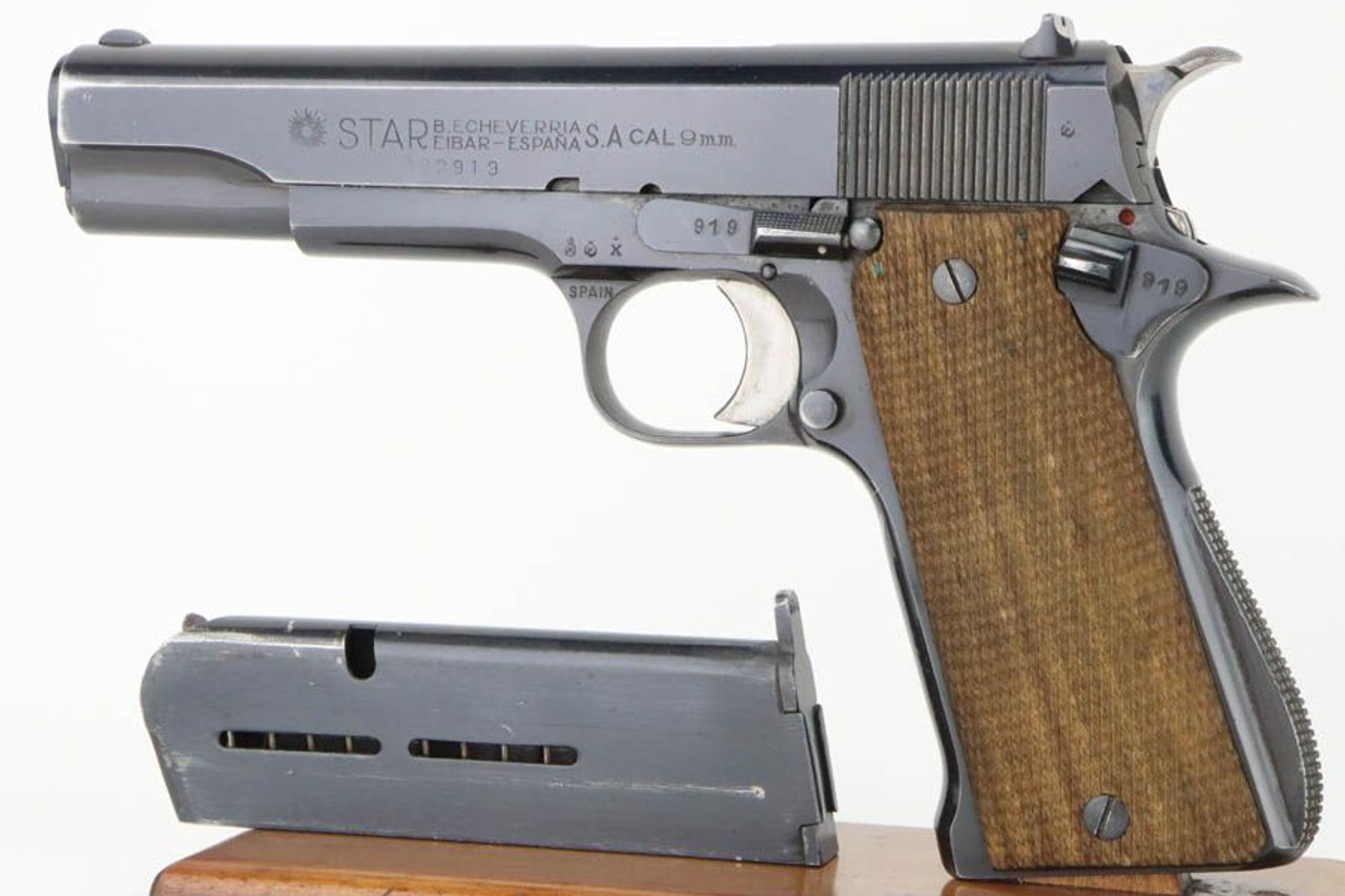 West German Police Star Model B - Matching Magazine - 1