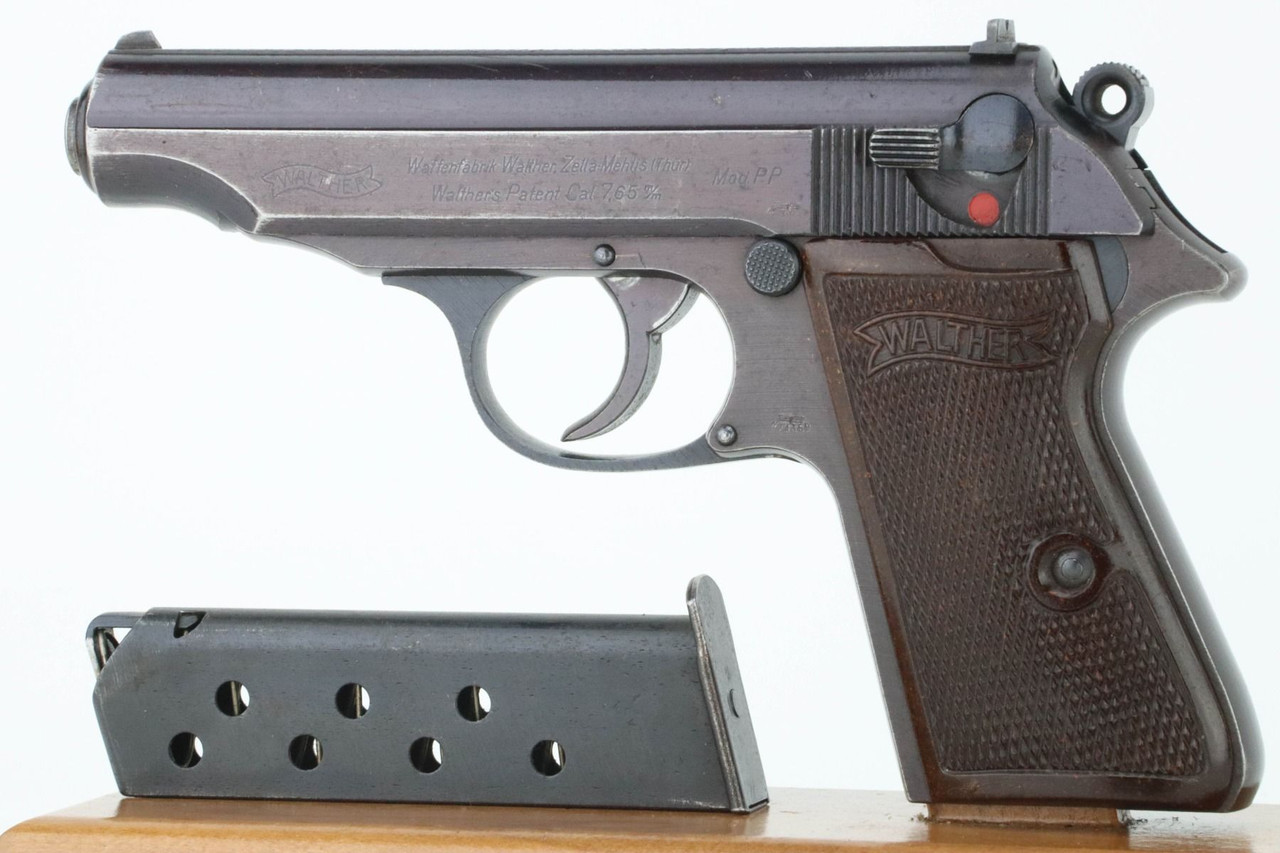 Waffen Walther PP - Plum Finish With Red Grips