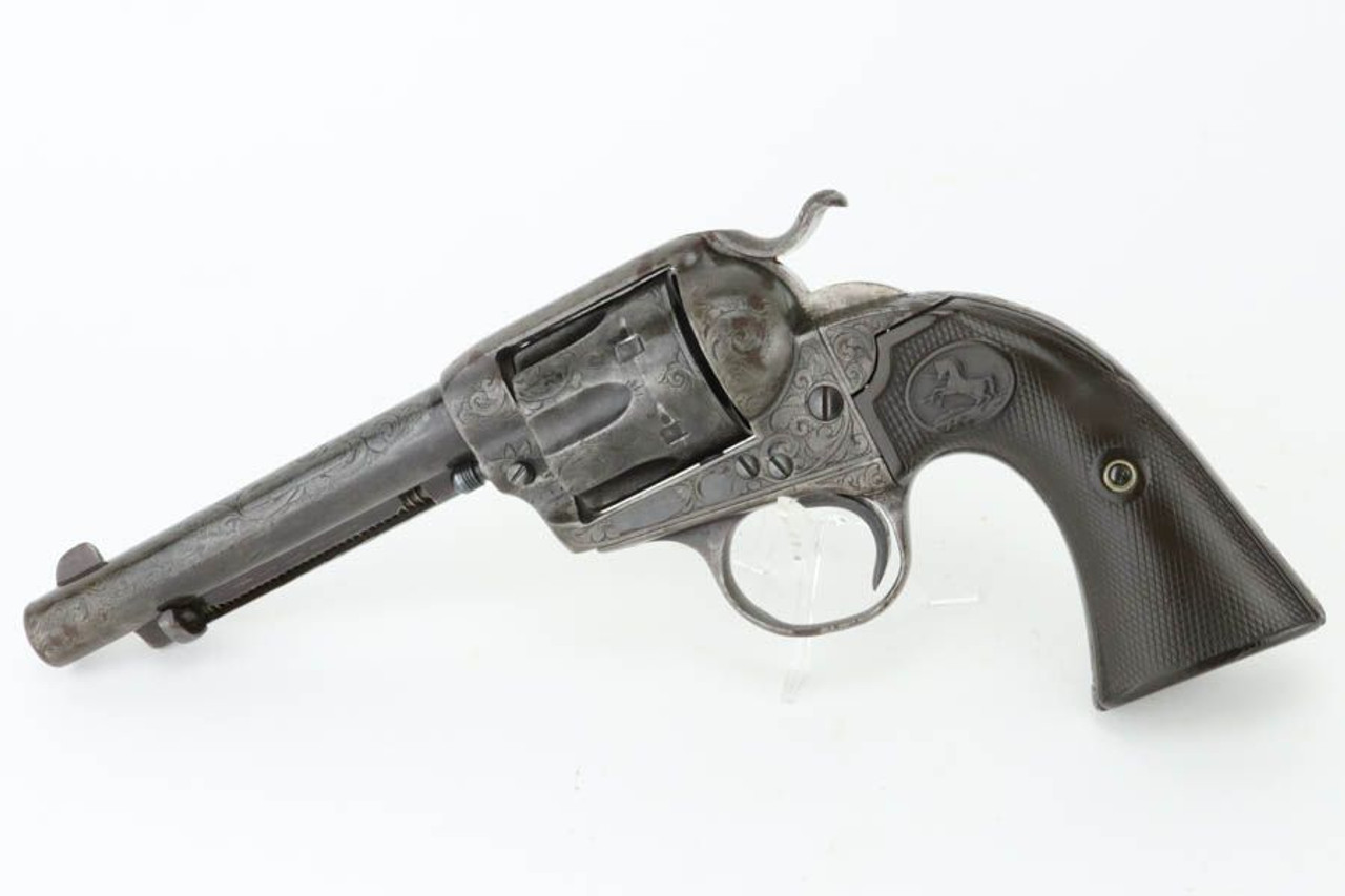 Custom-Engraved Colt Bisley Revolver - 1