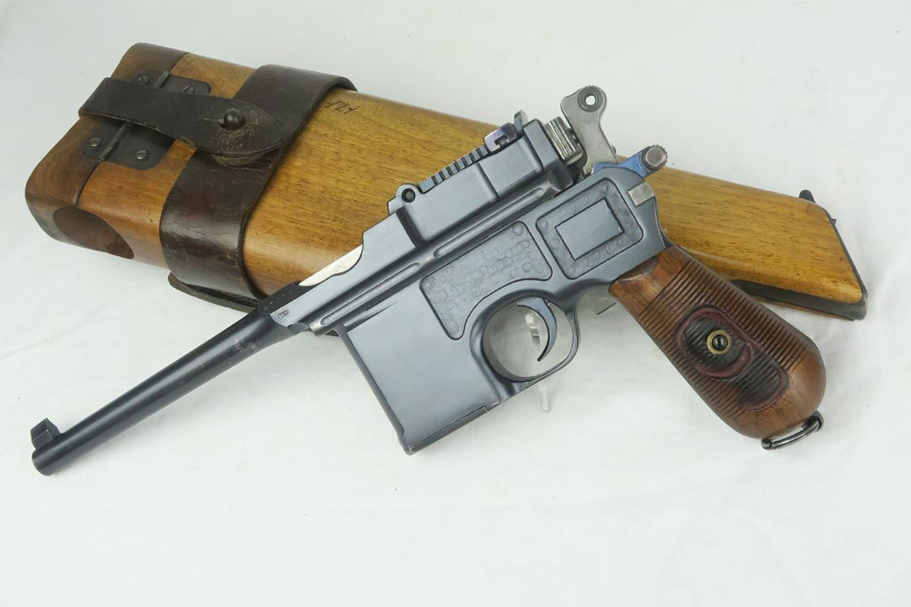 Complete Mauser C96 Broomhandle Rig - Red 9 - Matching Stock - 1