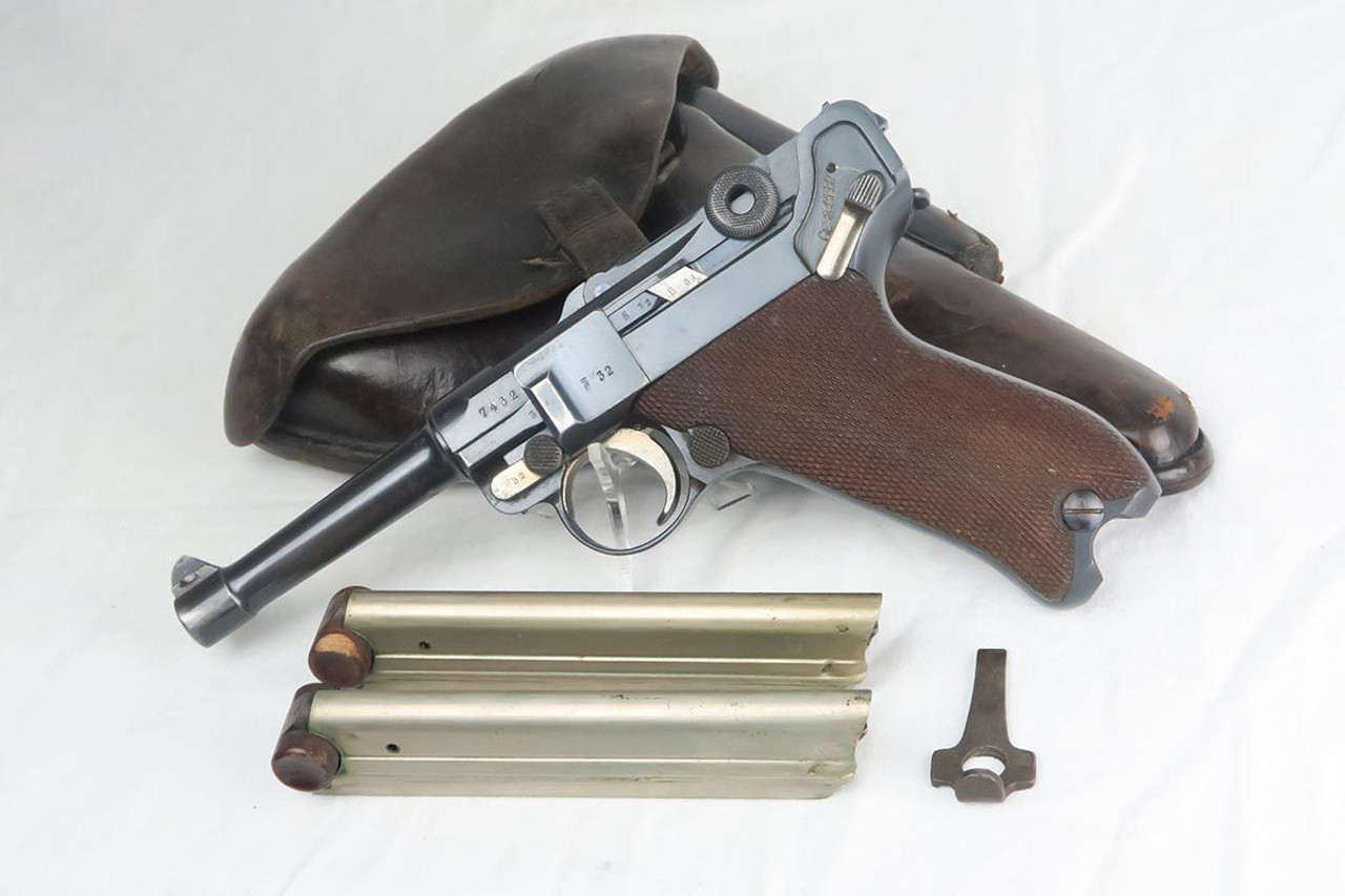 1913 Erfurt Luger Rig - Two Matching Magazines - 1