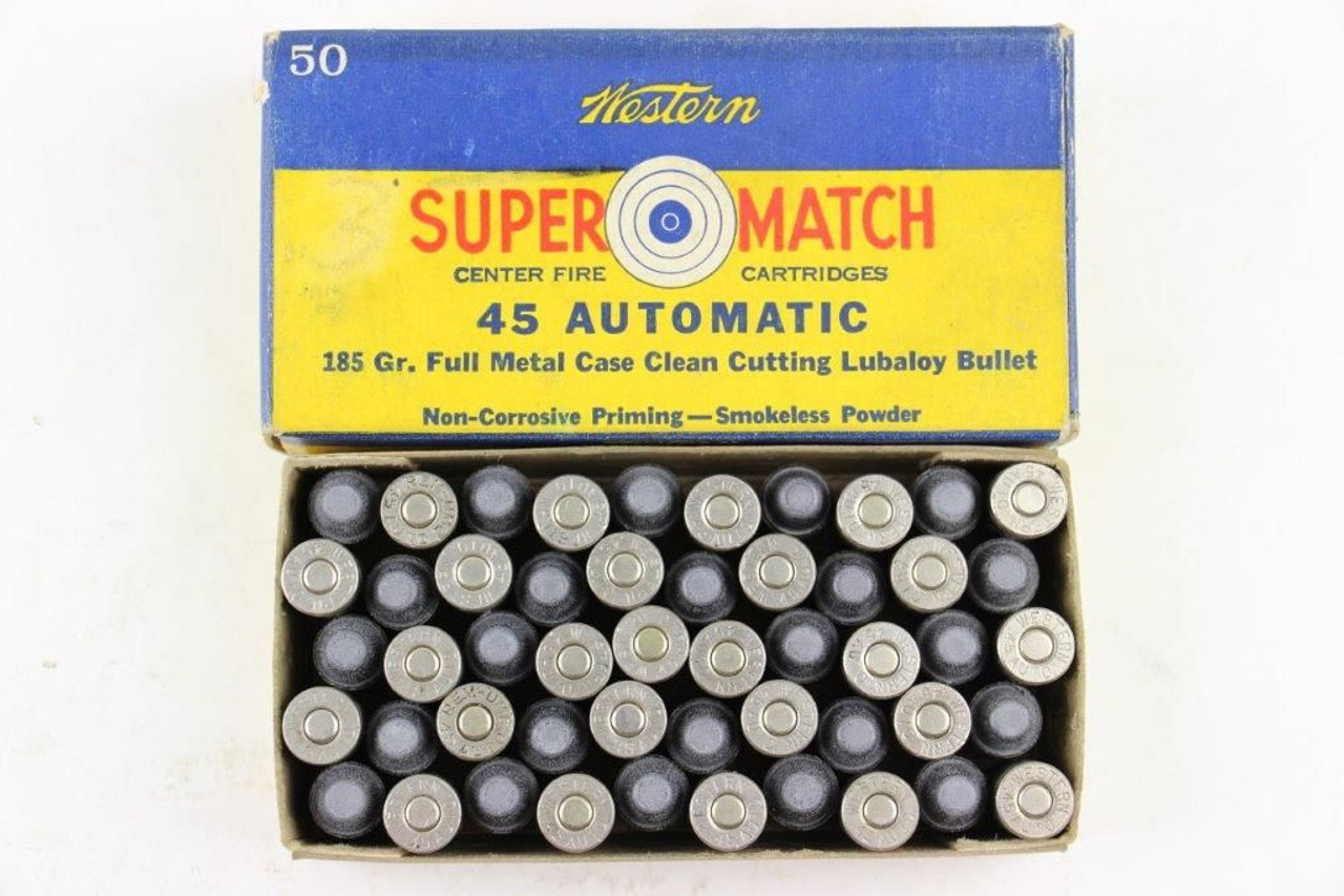 Western Super Match .45 Auto 185 Gr. Ammo - 1