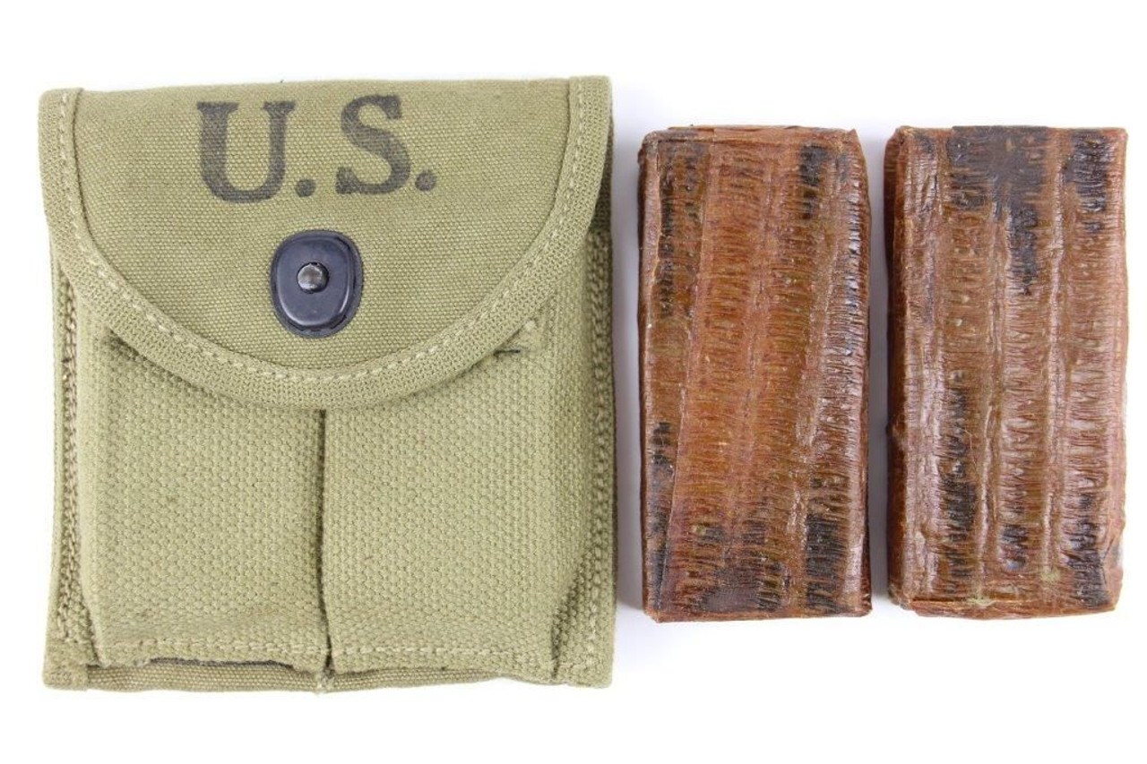 2 Unopened M1 Carbine Magazines with Pouch - 1