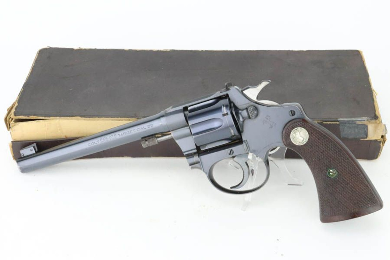Minty, Boxed 1933 Colt Police Positive Target Revolver - .22 LR - 1