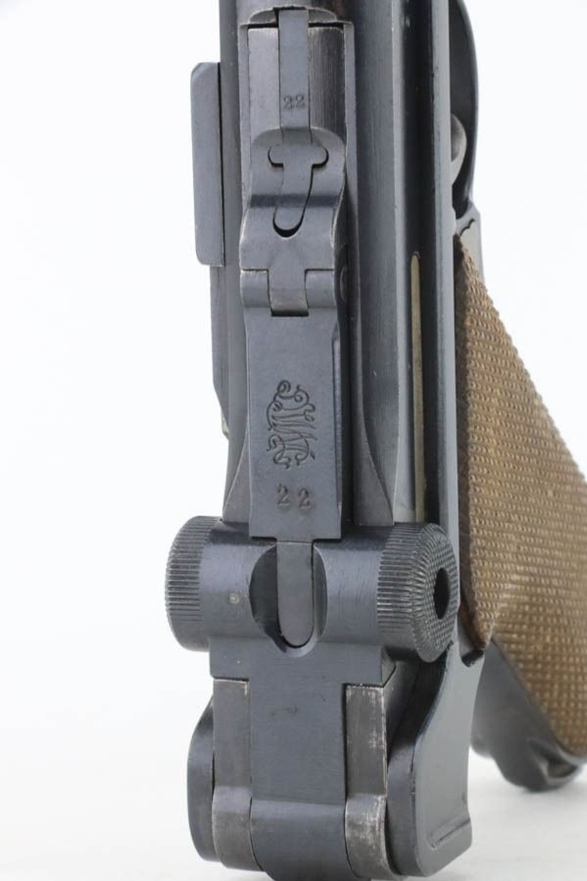 SOLD - Excellent 1917 Artillery Luger - Matching Magazine