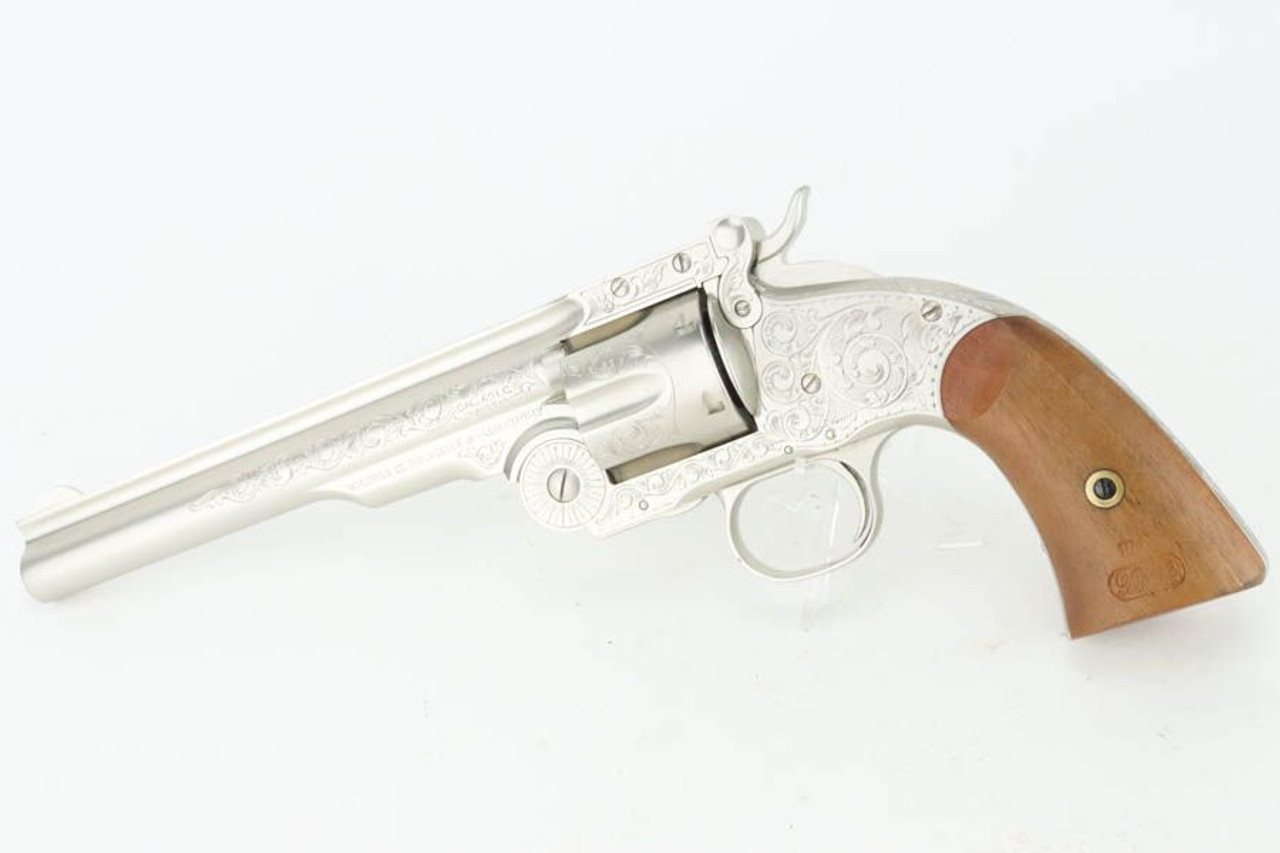 Engraved Uberti Schofield Revolver - .45 LC - 1