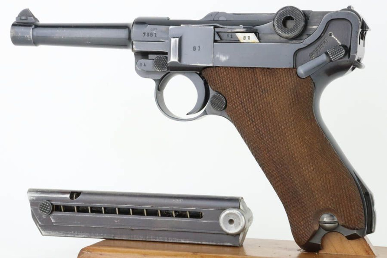 Exceptionally Rare 1939 Mauser Banner Luger - Police Eagle K - 1
