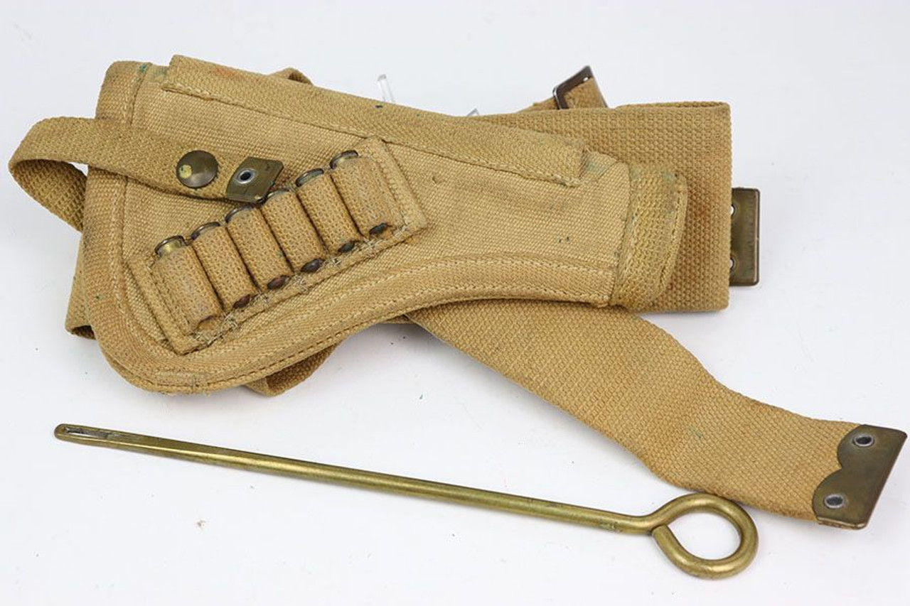1943 British Tanker Revolver Holster & Belt - 1