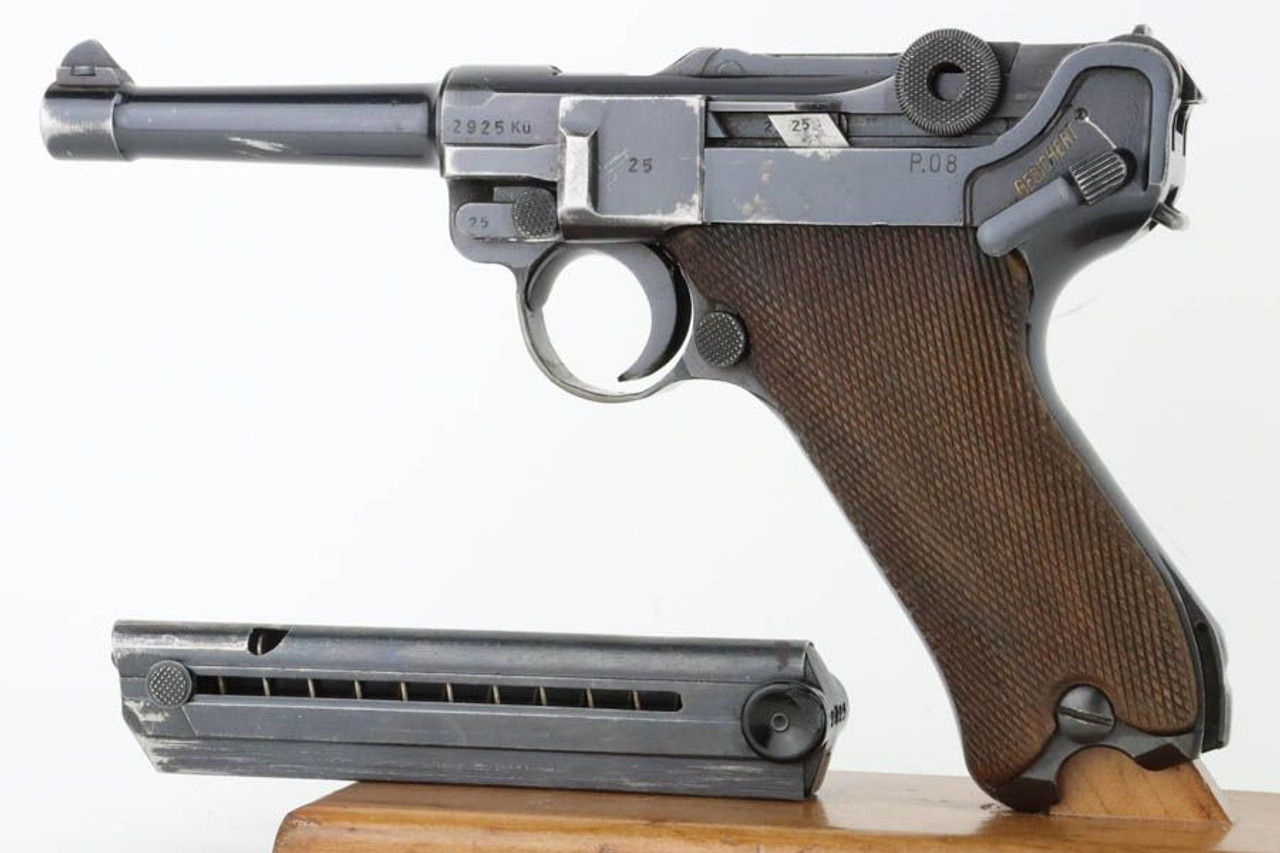 Rare 41/42 Code "Ku" Mauser Luger - Matching Magazine - 1
