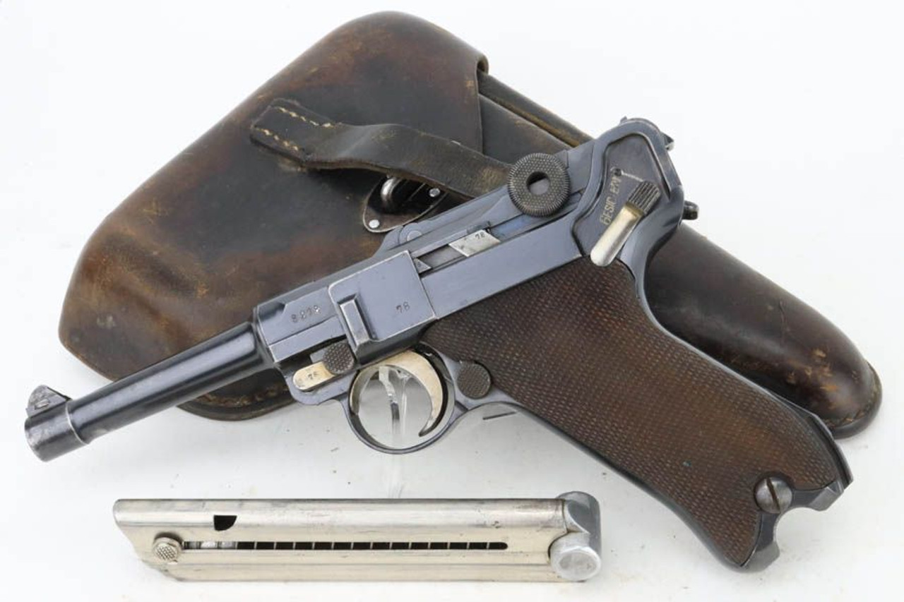 1916 DWM Luger Rig - With WW2 Capture Document - 1