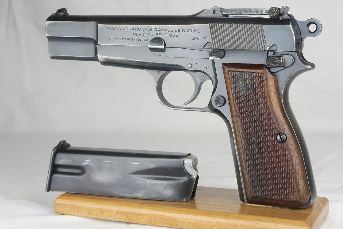 Nazi Browning High Power - Tangent Sight - 1