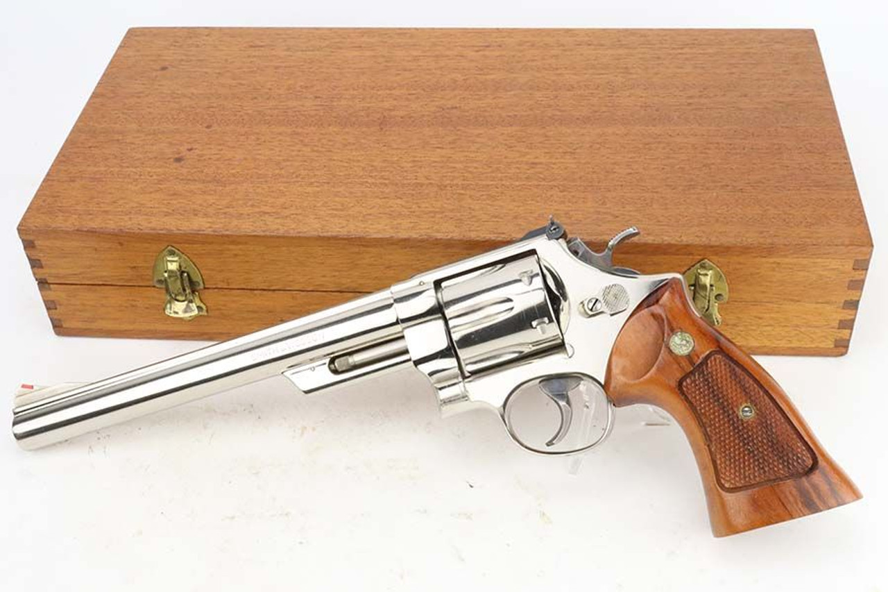 Minty, Cased, Nickel Smith & Wesson 29-2 - 8 3/8" - 1