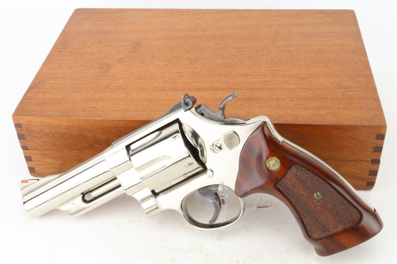 Minty, Cased, Nickel Smith & Wesson Model 29-3 Revolver - .44 Mag - 1