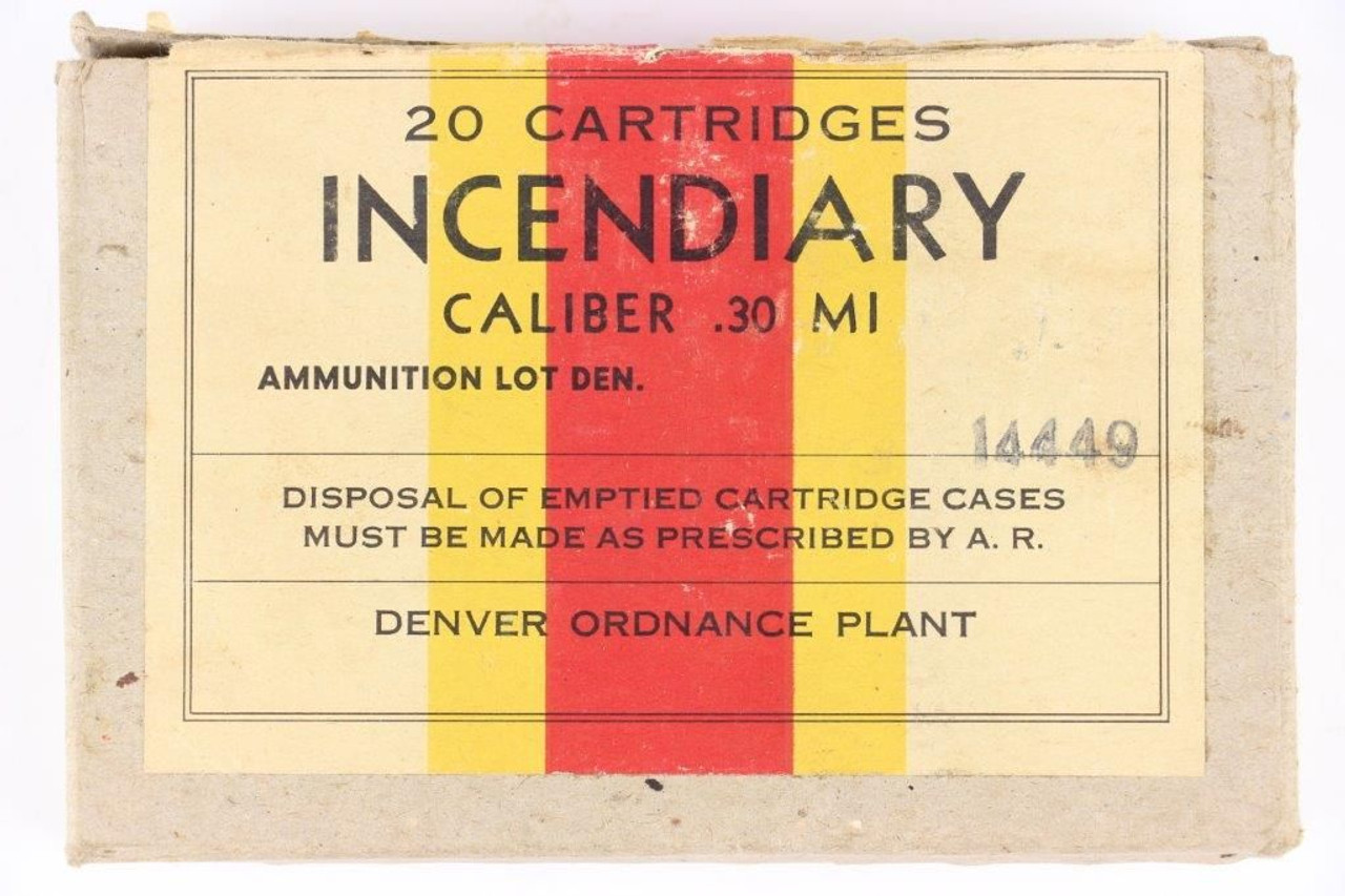 Rare Incendiary .30 M1 Ammo: WW2 - 1