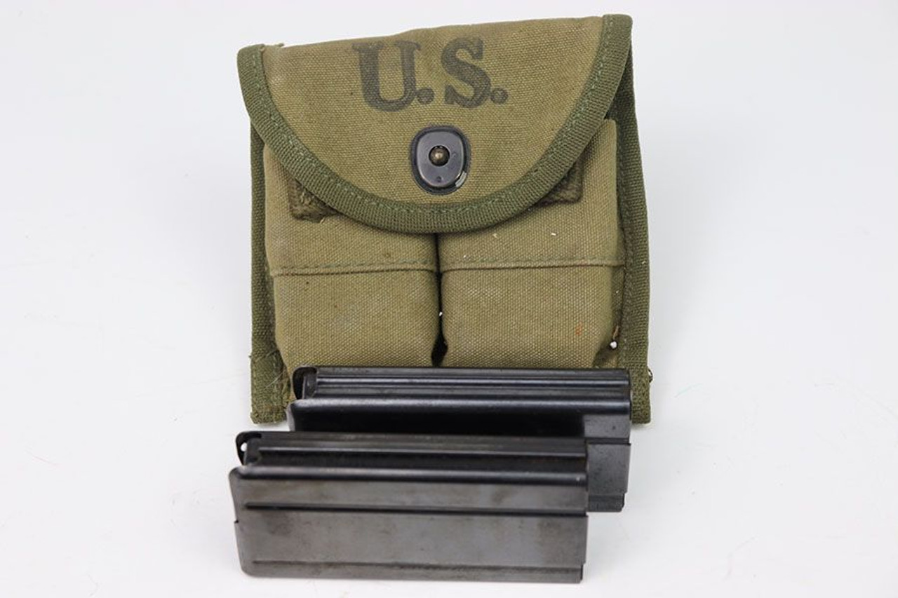 Two M1 Carbine Magazines and 1944 Pouch - 1
